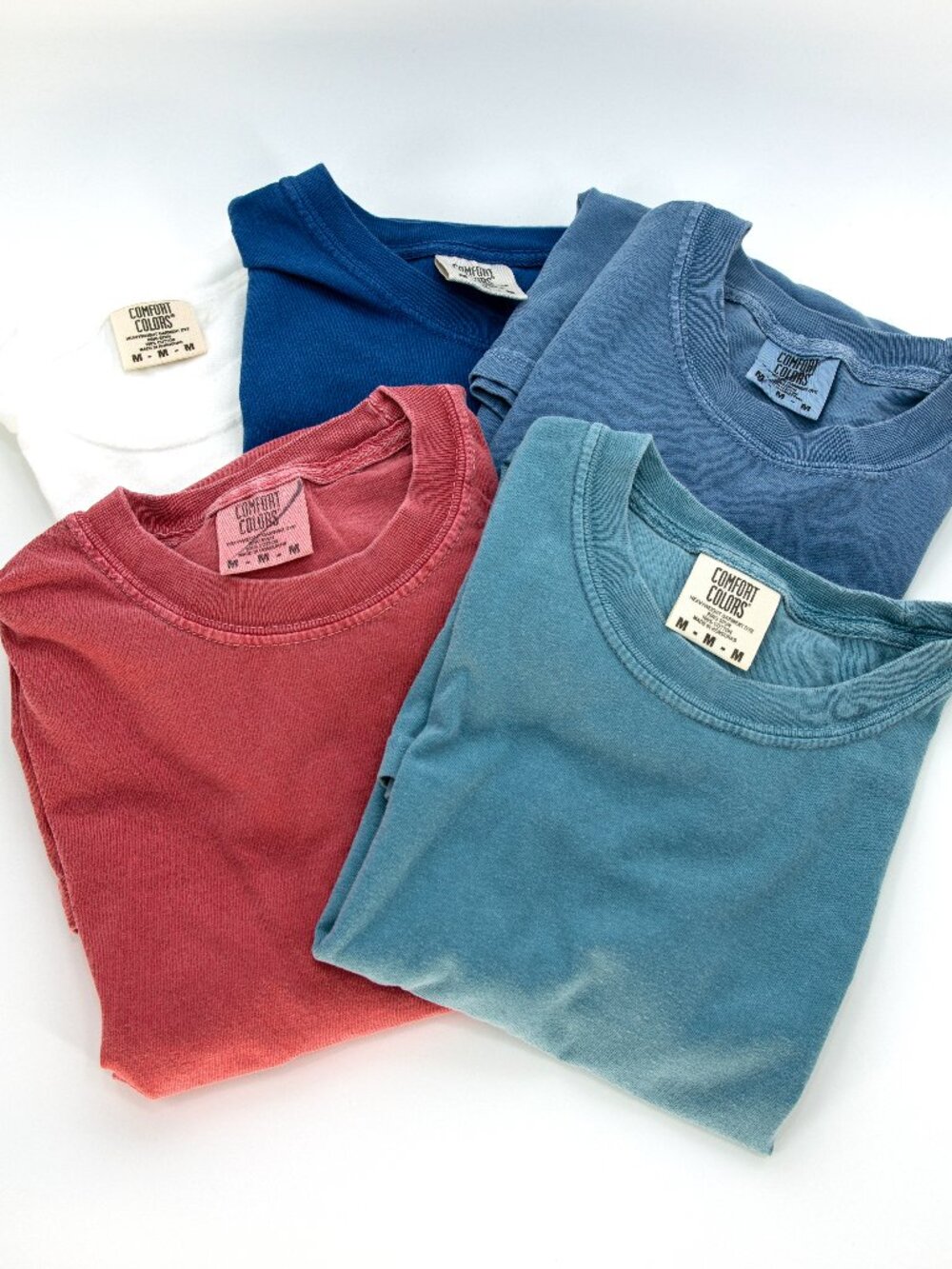 Comfort Colors Lot of 5 T-shirts | Multiple Colors | Men's MEDIUM
